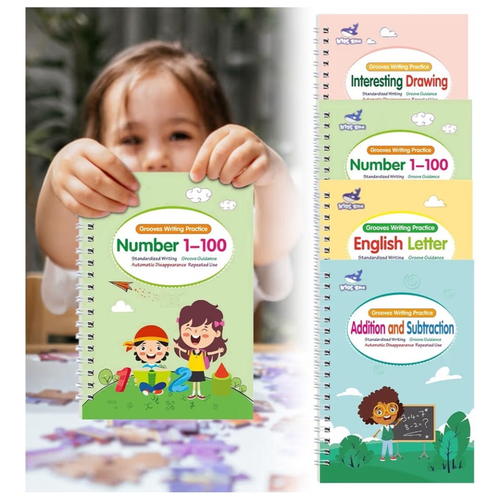 Groove Learning Book Set - Green, Blue, Yellow, Pink Covers